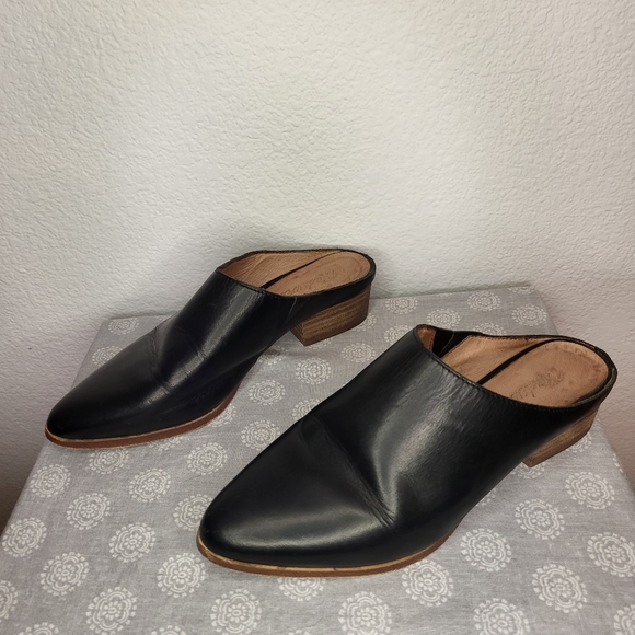Madewell Barlow Leather Almond Toe Mule size 6 - Picture 3 of 6